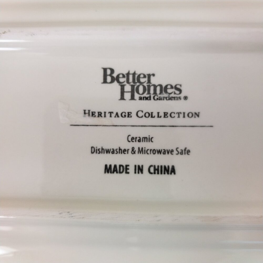 Better Homes And Gardens Heritage Collection Ceramic Platter Serving Tray Plate - Picture 7 of 10